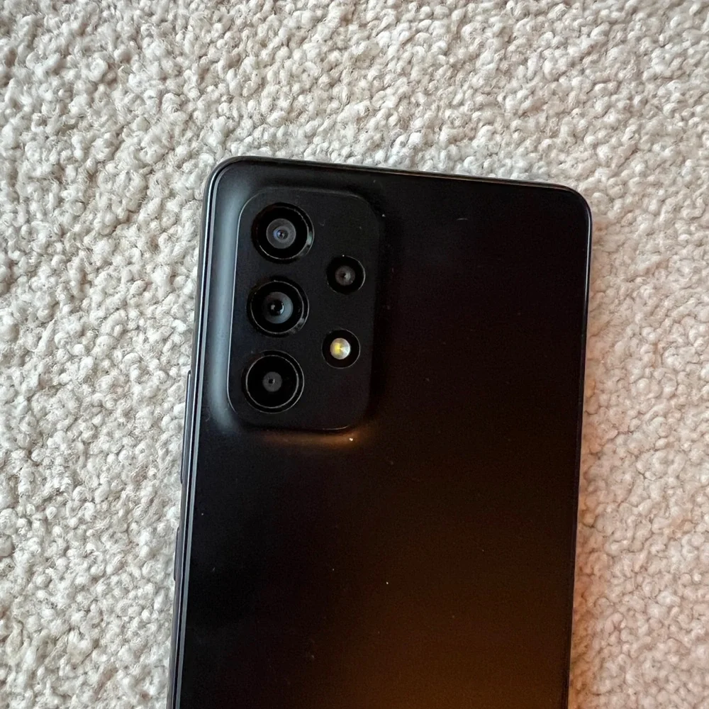 Samsung Galaxy A53 A536U Cracked top glass Cell Phone For Parts Not Working